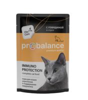 Пресервы для кошек "Immuno Protection" (85 г; говядина в соусе)