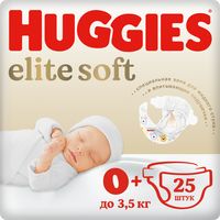 Подгузники "Elite Soft 0" (до 3,5 кг; 25 шт.)