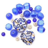 Набор стеклянных бусин "Premium" (24 шт.)