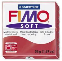 Глина полимерная "FIMO Soft" (вишневый; 56 г)