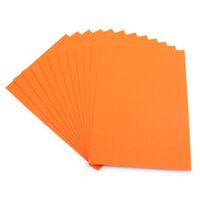 Фетр листовой жесткий (20х30 см; ярко-оранжевый; 12 листов)
