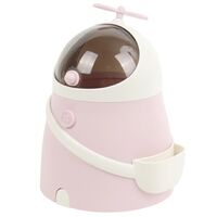 Ёмкость для мусора настольная (бело-розовая)