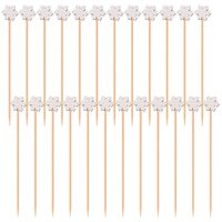 Набор шпажек бамбуковых "Снежинки" (24 шт.)