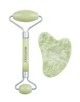 Набор массажный для лица нефритовый "Jade Roller and Guasua Stone Duo"