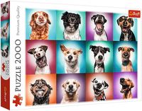 Пазл "Забавные портреты собак" (2000 элементов)
