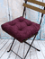 Подушка на стул "Velours" (40х40 см; сливовая)