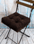 Подушка на стул "Velours" (40х40 см; темно-коричневая)
