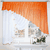 Штора "Джульетта" (400х170 см; левая; оранжевая)